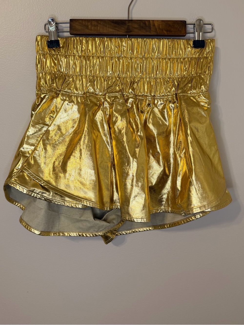 Peach Love Metallic Gold  Skort